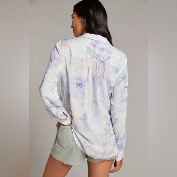 Cloth & Stone by Anthropologie Bess tie-dye button down shirt - Picture 3 of 3